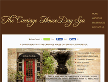 Tablet Screenshot of carriagehousedayspa.com